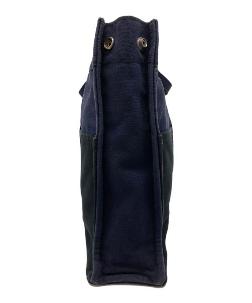 HERMES（エルメス）HERMES (エルメス) ハンドバッグ ネイビー×ブラックの古着・服飾アイテム