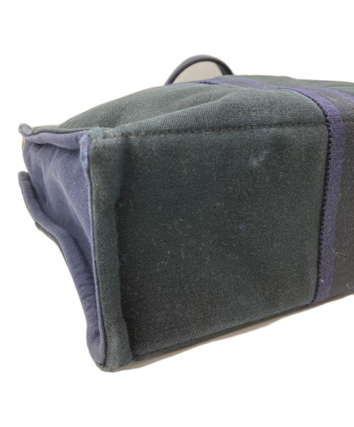 HERMES（エルメス）HERMES (エルメス) ハンドバッグ ネイビー×ブラックの古着・服飾アイテム