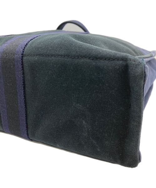 HERMES（エルメス）HERMES (エルメス) ハンドバッグ ネイビー×ブラックの古着・服飾アイテム