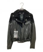 DIESELディーゼル）の古着「ダブルライダースジャケット」｜ブラック