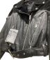 中古・古着 DIESEL (ディーゼル) ダブルライダースジャケット ブラック サイズ:S：6000円
