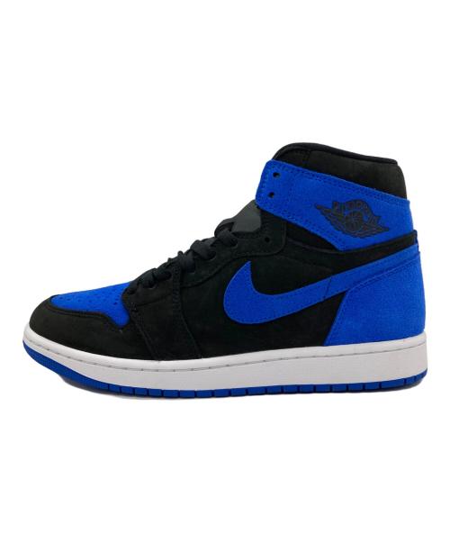 NIKE（ナイキ）NIKE (ナイキ) AIR JORDAN 1 RETRO HI ブラック×ブルー サイズ:27㎝ 未使用品の古着・服飾アイテム