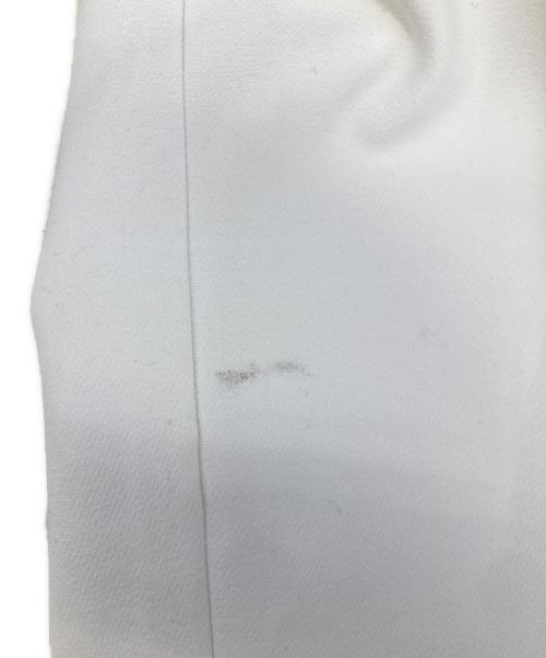 ENFOLD（エンフォルド）ENFOLD (エンフォルド) ライトダブルクロス タックアンクルトラウザーパンツ ホワイト サイズ:SIZE 36の古着・服飾アイテム