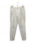 ENFOLD（エンフォルド）の古着「ライトダブルクロス タックアンクルトラウザーパンツ」｜ホワイト
