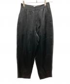 SACRAサクラ）の古着「TRIASE SATIN PANTS」｜ブラック