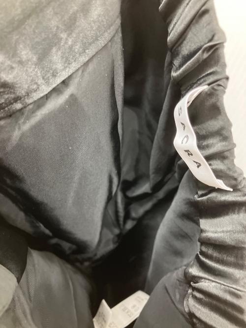 SACRA（サクラ）SACRA (サクラ) TRIASE SATIN PANTS ブラック サイズ:36の古着・服飾アイテム