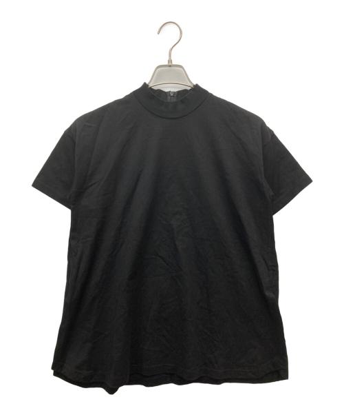 ENFOLD（エンフォルド）ENFOLD (エンフォルド) ＷＡＳＨＡＢＬＥ ＳＴＡＮＤ－ＮＥＣＫ Ｔ－ＳＨＩＲＴ ブラック サイズ:SIEE 38の古着・服飾アイテム
