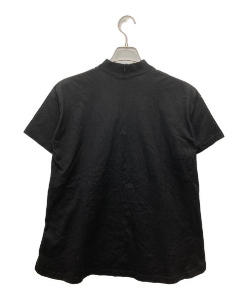 ENFOLD（エンフォルド）ENFOLD (エンフォルド) ＷＡＳＨＡＢＬＥ ＳＴＡＮＤ－ＮＥＣＫ Ｔ－ＳＨＩＲＴ ブラック サイズ:SIEE 38の古着・服飾アイテム