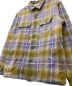 中古・古着 SUPREME (シュプリーム) 22aw Shearling Lined Flannel Shirt パープル×イエロー サイズ:SIZE L：18000円