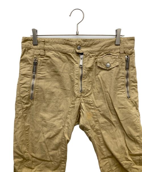 DSQUARED2（ディースクエアード）DSQUARED2 (ディースクエアード) バイカーカラーパンツ ベージュ サイズ:SIZE 46の古着・服飾アイテム