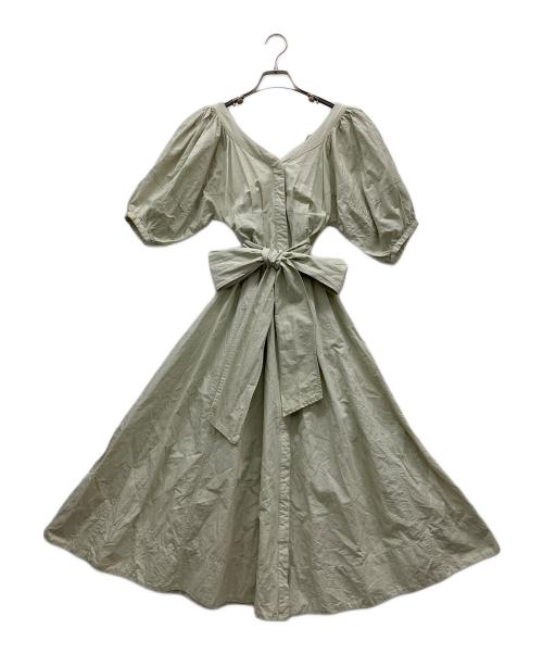 Snidel（スナイデル）Snidel (スナイデル) 半袖ワンピース グリーン サイズ:ONE SIZEの古着・服飾アイテム