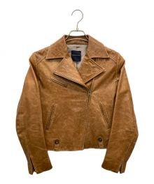 TOMORROW LAND（トゥモローランド）の古着「ラムレザージャケット」｜ブラウン