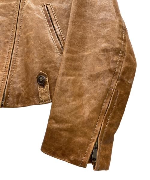 TOMORROW LAND（トゥモローランド）TOMORROW LAND (トゥモローランド) ラムレザージャケット ブラウン サイズ:SIZE 38の古着・服飾アイテム