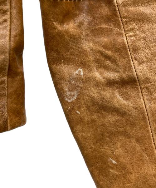 TOMORROW LAND（トゥモローランド）TOMORROW LAND (トゥモローランド) ラムレザージャケット ブラウン サイズ:SIZE 38の古着・服飾アイテム