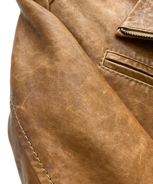 TOMORROW LAND（トゥモローランド）TOMORROW LAND (トゥモローランド) ラムレザージャケット ブラウン サイズ:SIZE 38の古着・服飾アイテム