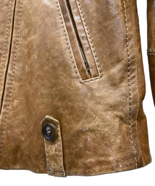 TOMORROW LAND（トゥモローランド）TOMORROW LAND (トゥモローランド) ラムレザージャケット ブラウン サイズ:SIZE 38の古着・服飾アイテム