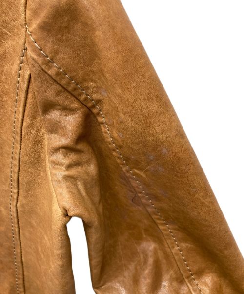 TOMORROW LAND（トゥモローランド）TOMORROW LAND (トゥモローランド) ラムレザージャケット ブラウン サイズ:SIZE 38の古着・服飾アイテム
