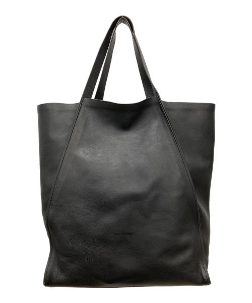 DIOR HOMME（ディオール オム）DIOR HOMME (ディオール オム) レザートートバッグ ブラックの古着・服飾アイテム