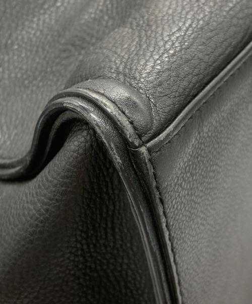 DIOR HOMME（ディオール オム）DIOR HOMME (ディオール オム) レザートートバッグ ブラックの古着・服飾アイテム