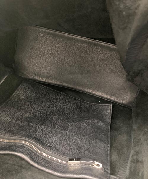 DIOR HOMME（ディオール オム）DIOR HOMME (ディオール オム) レザートートバッグ ブラックの古着・服飾アイテム