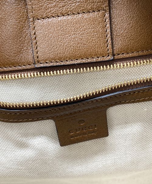 GUCCI（グッチ）GUCCI (グッチ) ホースビット1955 トートバッグ ブラウンの古着・服飾アイテム