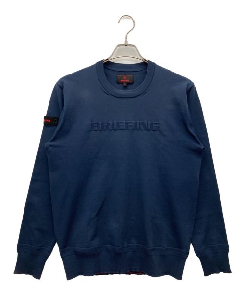 BRIEFING GOLF（ブリーフィング ゴルフ）BRIEFING GOLF (ブリーフィング ゴルフ) クルーネックニット ネイビー サイズ:SIZE Mの古着・服飾アイテム