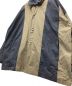 中古・古着 minsobi (ミンソビ) コート カーキ×ブラック サイズ:SIZE L：7000円