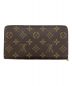 LOUIS VUITTON（ルイ ヴィトン）の古着「モノグラム ポルトモネ・ジップ」｜ブラウン