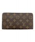 LOUIS VUITTON (ルイ ヴィトン) モノグラム ポルトモネ・ジップ ブラウン：32000円