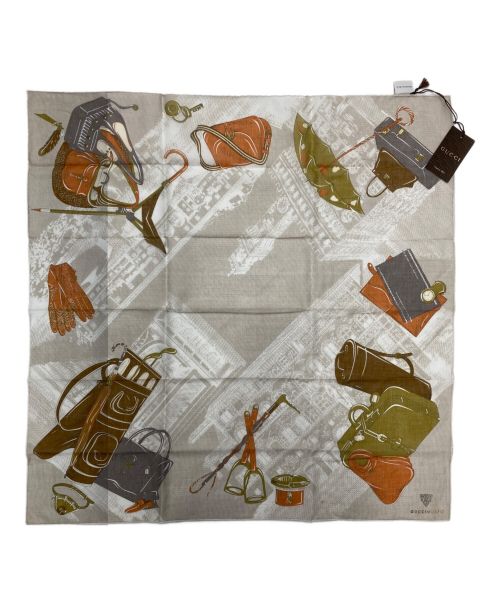 GUCCI（グッチ）GUCCI (グッチ) スカーフ ベージュ サイズ:65×65 未使用品の古着・服飾アイテム