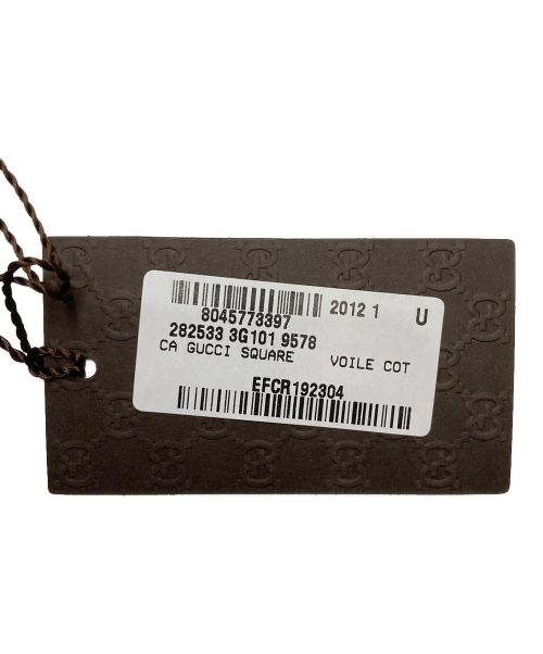 GUCCI（グッチ）GUCCI (グッチ) スカーフ ベージュ サイズ:65×65 未使用品の古着・服飾アイテム