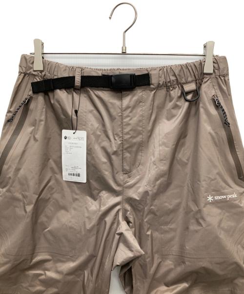 Snow peak（スノーピーク）Snow peak (スノーピーク) 2.5レイヤーレイン PT ベージュ サイズ:SIZE　Mの古着・服飾アイテム