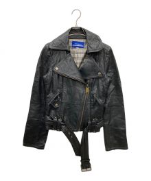BURBERRY BLUE LABEL（バーバリー ブルー レーベル）の古着「レザージャケット」｜ブラック
