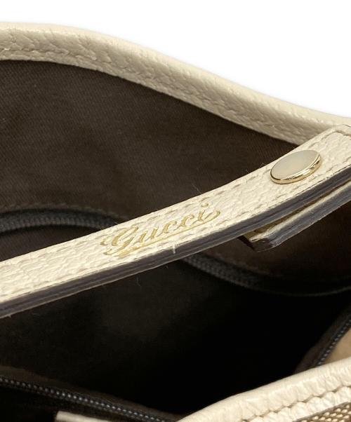 GUCCI（グッチ）GUCCI (グッチ) トートバッグ ベージュ×ホワイトの古着・服飾アイテム