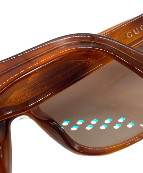 GUCCI（グッチ）GUCCI (グッチ) サングラス ブラウンの古着・服飾アイテム