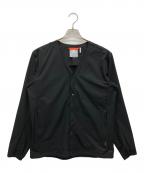 MAMMUTマムート）の古着「ノーカラージャケット」｜ブラック