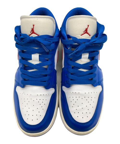 NIKE（ナイキ）NIKE (ナイキ) WMNS AIR JORDAN 1 LOW ブルー×ホワイト サイズ:28㎝の古着・服飾アイテム