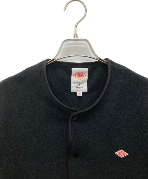 DANTON（ダントン）DANTON (ダントン) ノーカラーフリースジャケット ブラック サイズ:SIZE 36の古着・服飾アイテム