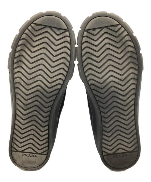 PRADA（プラダ）PRADA (プラダ) ハイカットスニーカー ブラック サイズ:91/2の古着・服飾アイテム