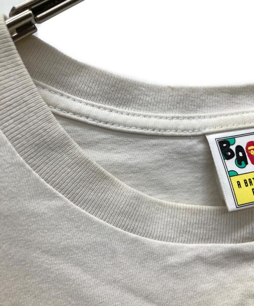 A BATHING APE（ア ベイシング エイプ）A BATHING APE (アベイシングエイプ) Tシャツ アイボリー サイズ:SIZE Lの古着・服飾アイテム