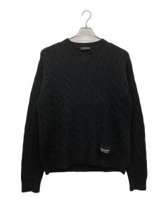 中古・古着通販】PRADA (プラダ) バージンウールカーディガン ブラック