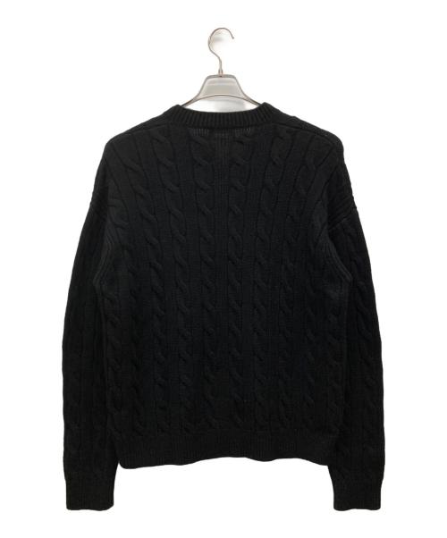 PRADA（プラダ）PRADA (プラダ) カシミヤケーブルニット 22AW ブラック サイズ:SIZE 48の古着・服飾アイテム