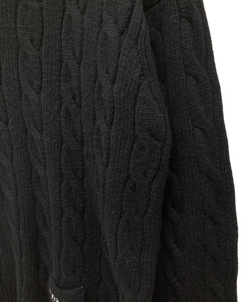 PRADA（プラダ）PRADA (プラダ) カシミヤケーブルニット 22AW ブラック サイズ:SIZE 48の古着・服飾アイテム