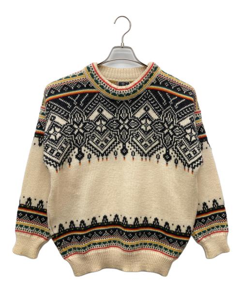 DALE OF NORWAY（ダーレ オブ ノルウェイ）DALE OF NORWAY (ダーレ オブ ノルウェイ) ノルディック柄ニット アイボリー×ブラック サイズ:SIZE M　の古着・服飾アイテム