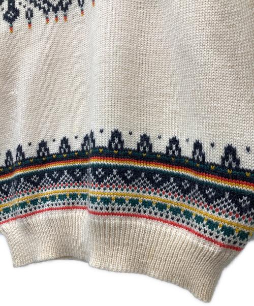 DALE OF NORWAY（ダーレ オブ ノルウェイ）DALE OF NORWAY (ダーレ オブ ノルウェイ) ノルディック柄ニット アイボリー×ブラック サイズ:SIZE M　の古着・服飾アイテム