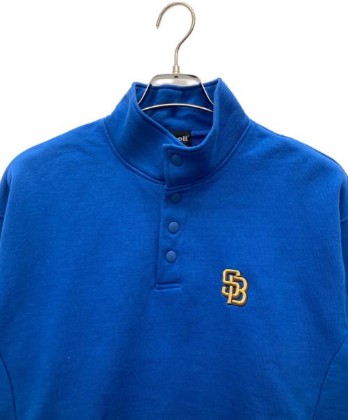 Schott（ショット）schott (ショット) ハーフボタンスウェット ブルー サイズ:SIZE Mの古着・服飾アイテム