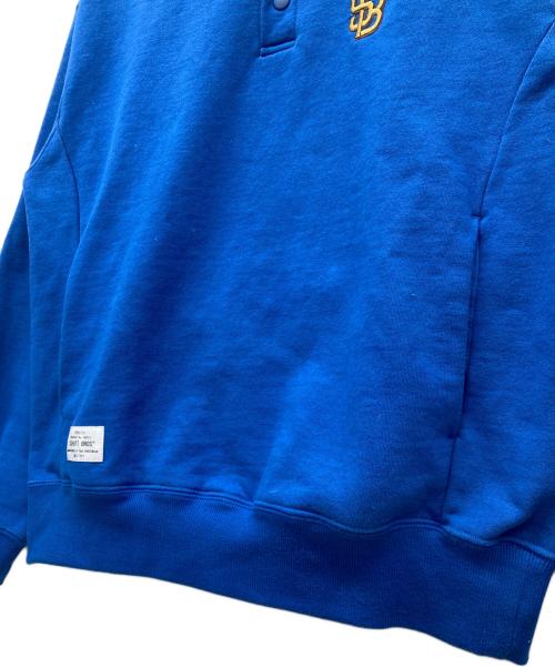 Schott（ショット）schott (ショット) ハーフボタンスウェット ブルー サイズ:SIZE Mの古着・服飾アイテム