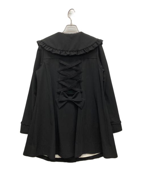 mille fille closet（ミルフィーユクローゼット）mille fille closet (ミルフィーユクローゼット) コート ブラック サイズ:SIZE M 未使用品の古着・服飾アイテム