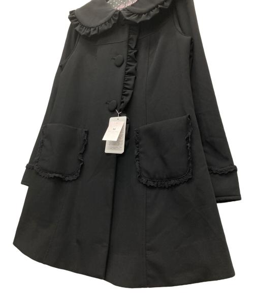 mille fille closet（ミルフィーユクローゼット）mille fille closet (ミルフィーユクローゼット) コート ブラック サイズ:SIZE M 未使用品の古着・服飾アイテム
