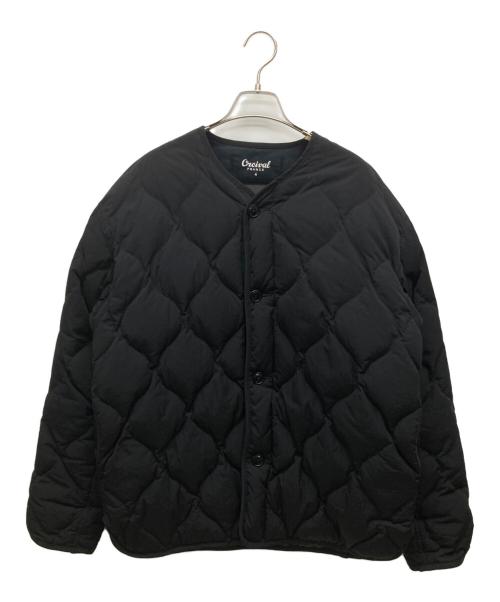 ORCIVAL FRANCE（オーシバル）ORCIVAL FRANCE (オーシバル) ノーカラーキルティングダウンジャケット ブラック サイズ:XLの古着・服飾アイテム